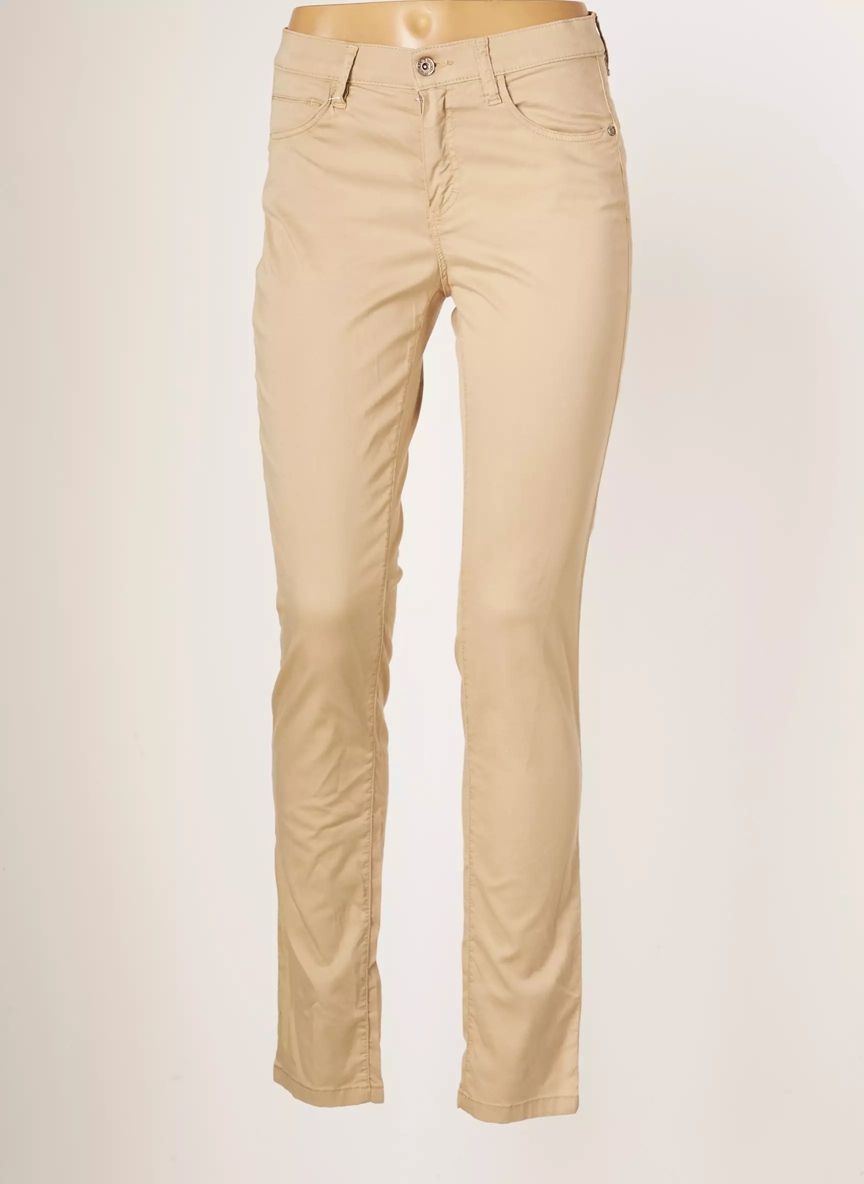 Saint Hilaire Pantalons Slim Femme couleur beige