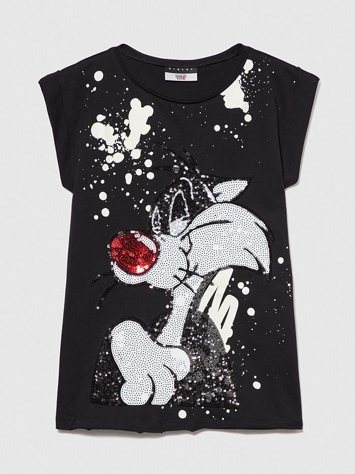 Sisley Shirt in Schwarz günstig kaufen