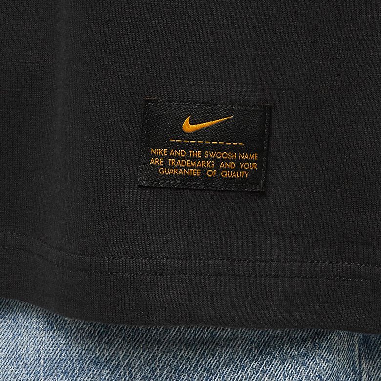 NIKE Life Shortsleeve Knit Top black/black/white