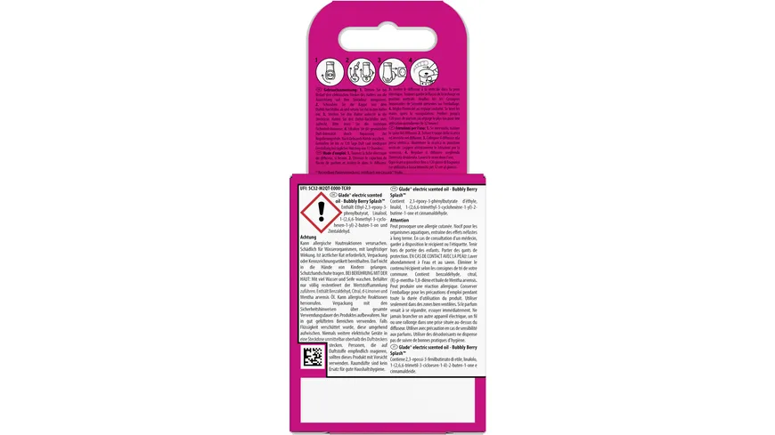 Glade Duftstecker Bubbly Berry Splash 20 ml
