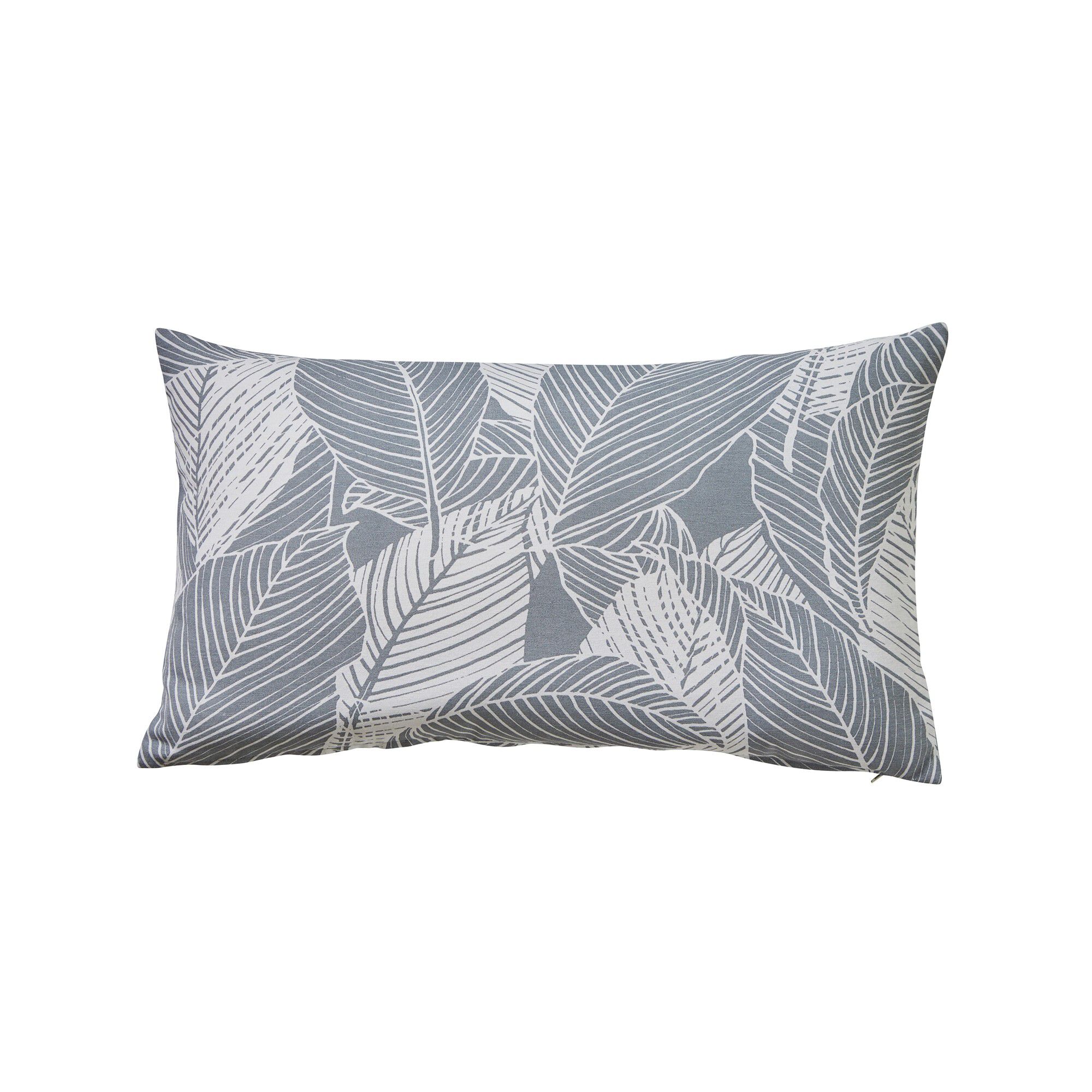 Housse de coussin carrée imprimé feuillage