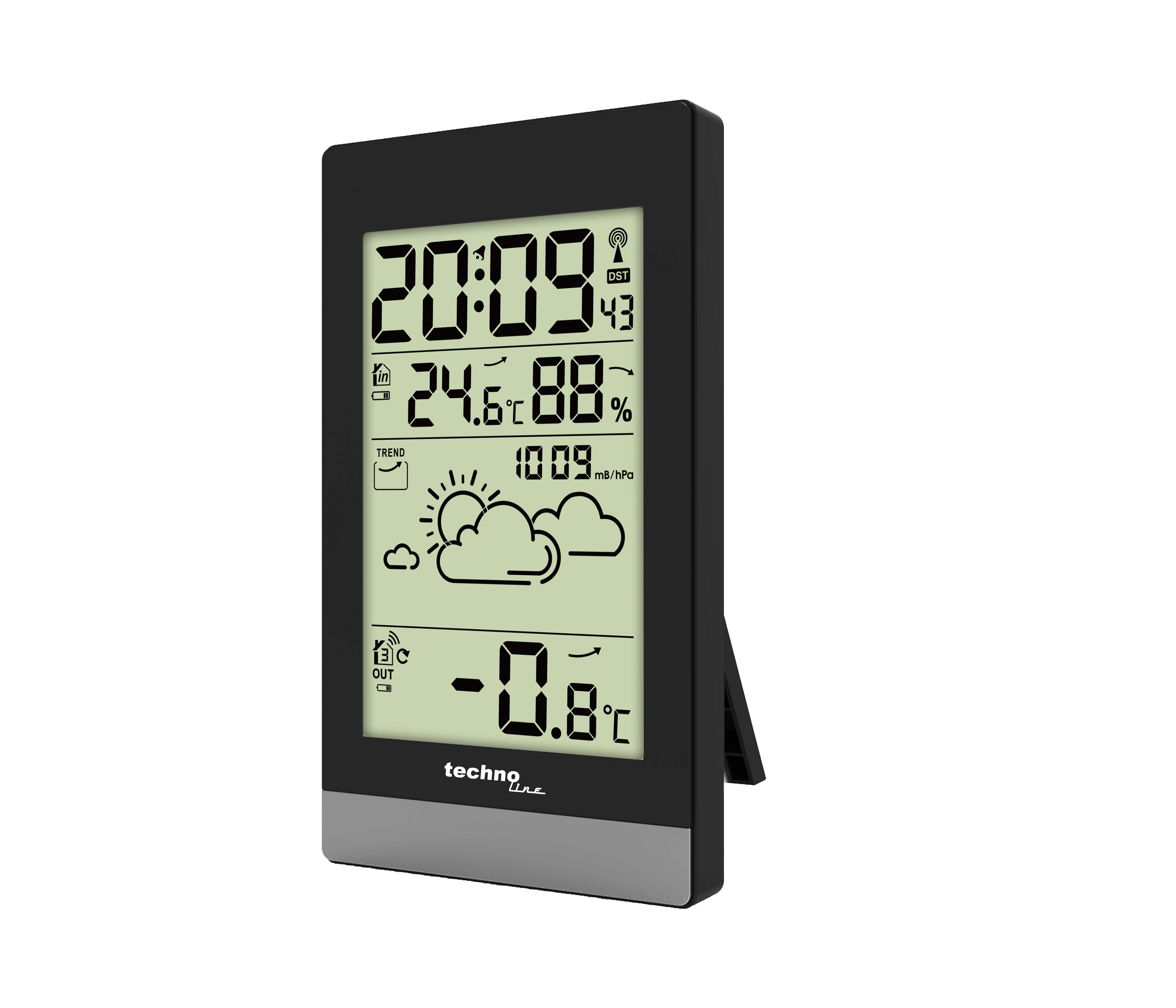 technoline WS 9132 Wetterstation (inklusive Außensender, Wettervorhersage mit Frostalarm)