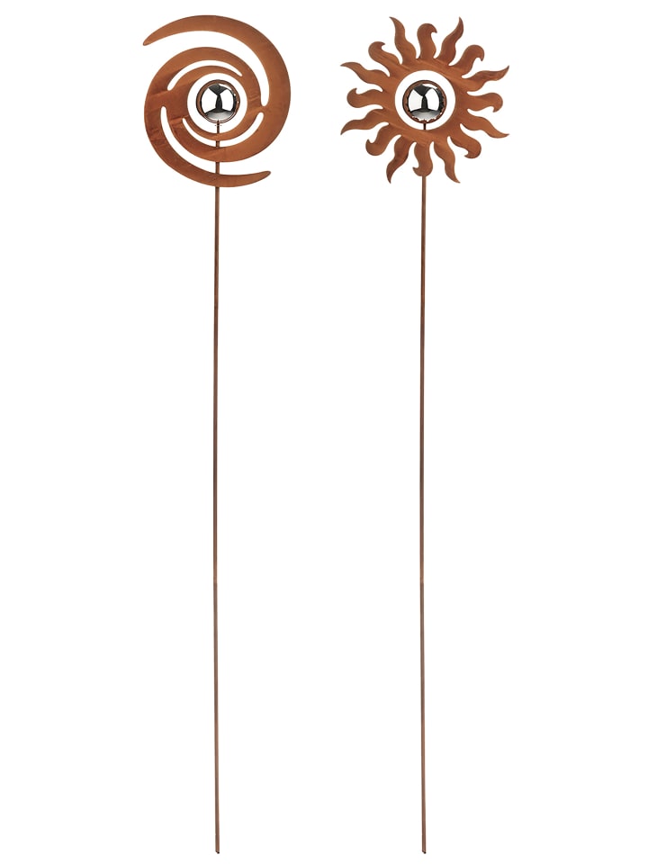 kobolo 2tlg. Set Gartendekoration MixFELIX in Braun günstig kaufen onesize