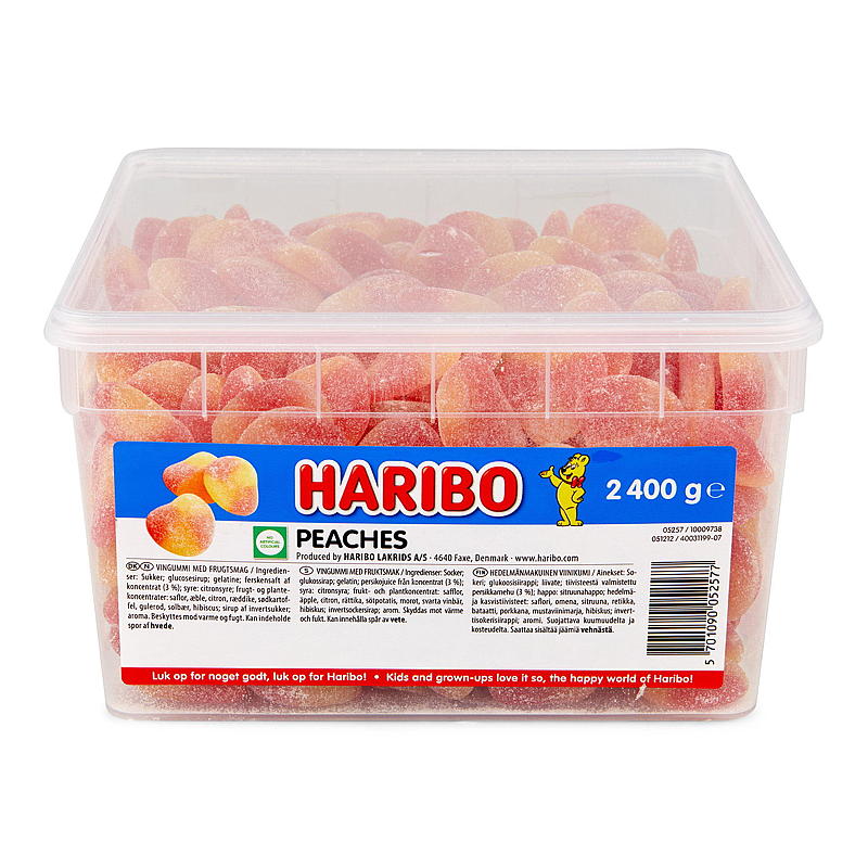 KnallGodt Haribo fersken 2,4 kg
