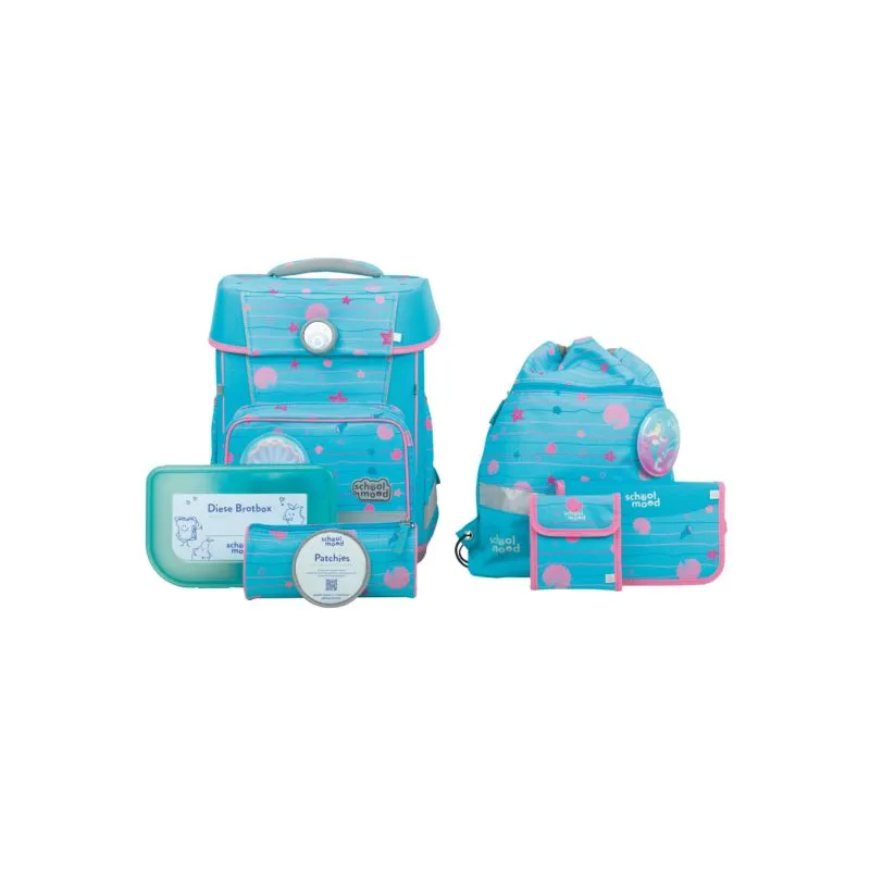 School Mood Champion 7-teiliges Schulranzen-Set - Lilly (Meerjungfrau)