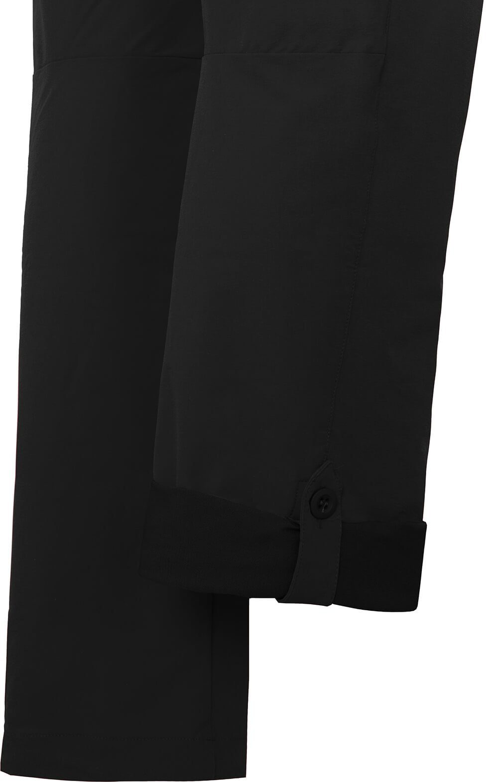 Bergson Outdoorhose VIDAA COMFORT Damen Wanderhose, leicht, strapazierfähig, Langgrößen, schwarz