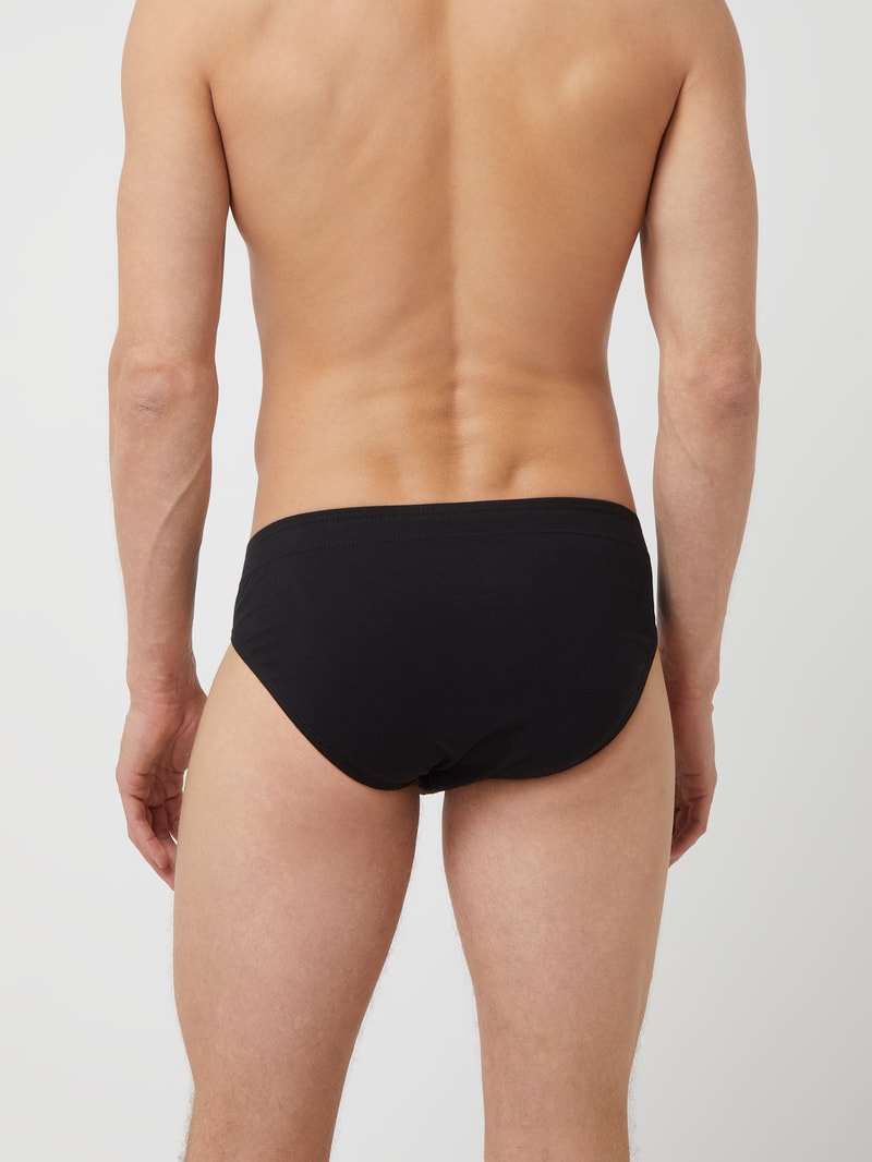 Slip aus Baumwolle im 7er-Pack in schwarz