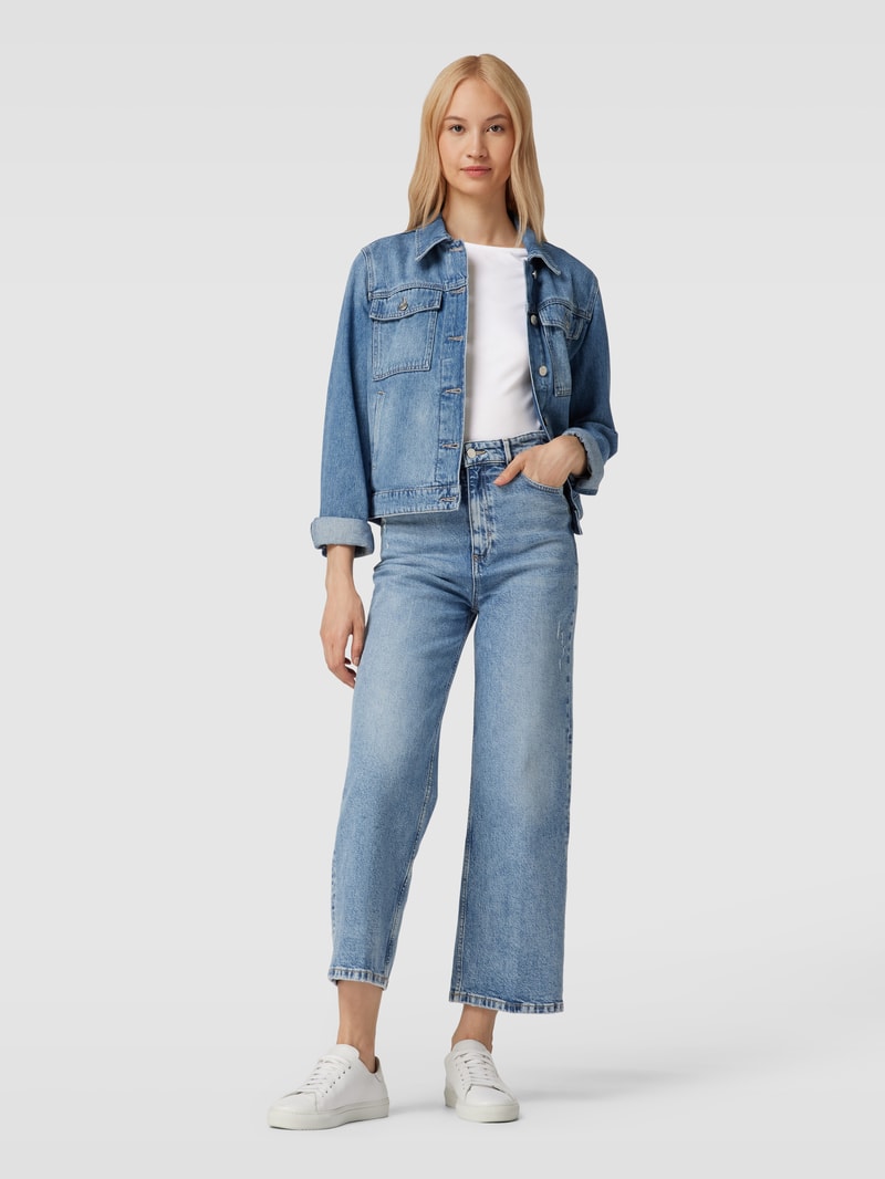 Longsleeve mit U-Boot-Ausschnitt in weiß
