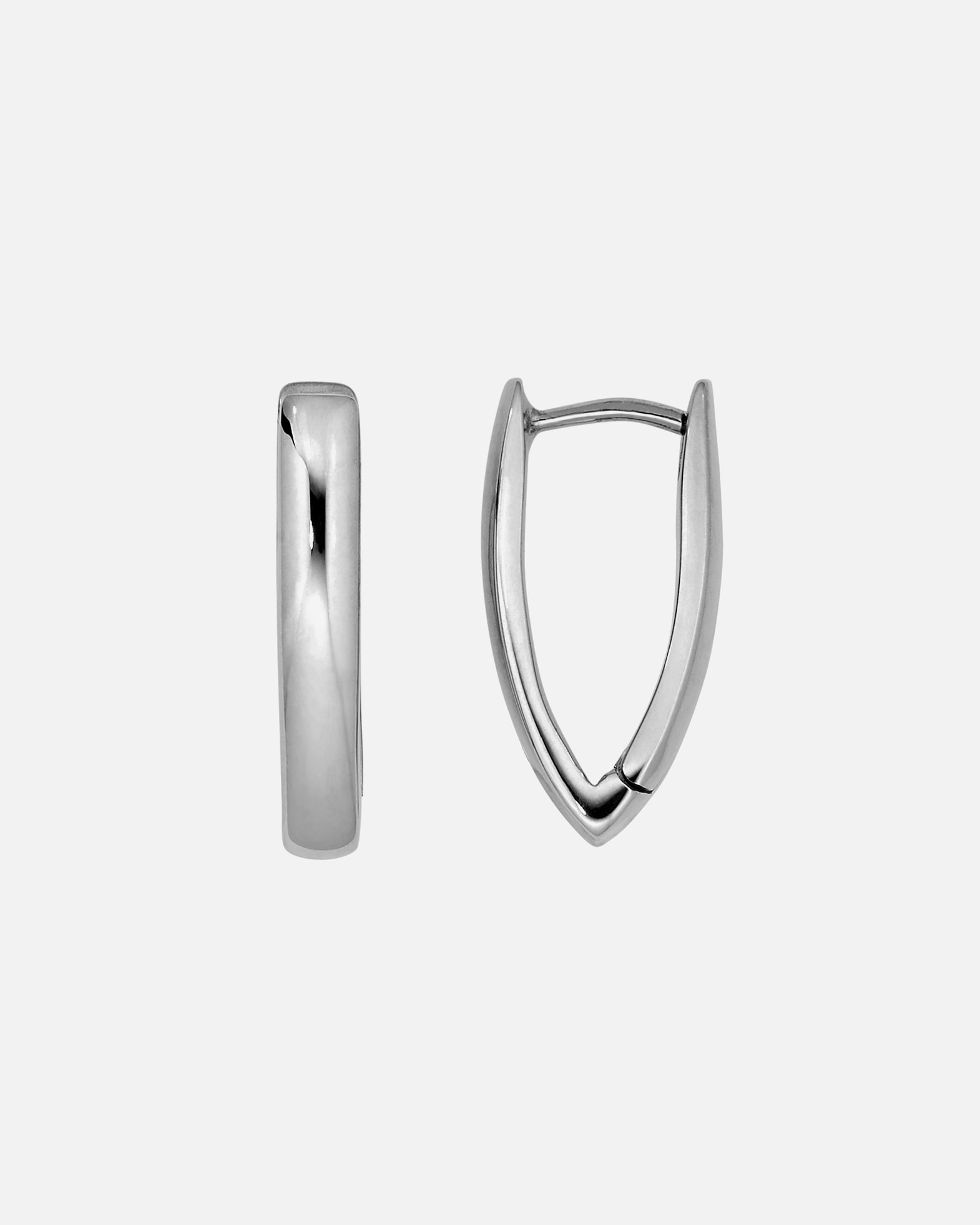 Boucles d'oreilles Heideman Trigo, couleur argent poli