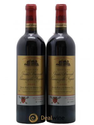 Château Grand Barrail Lamarzelle Figeac Grand Cru Classé  2000 - Lot de 2 Bouteilles