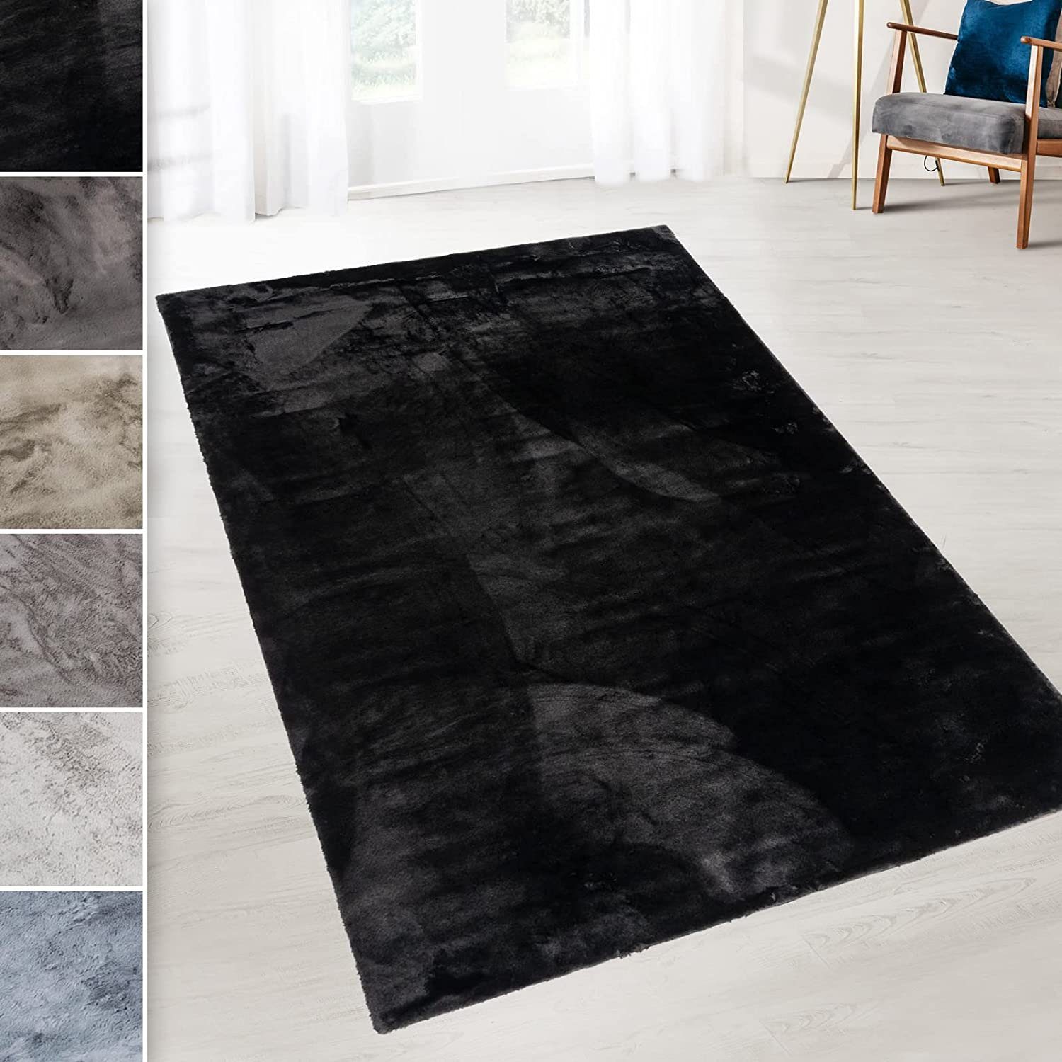 Hochflor-Teppich Soft Paradise, Erhältlich in 7 Farben & 3 Größen, Teppichläufer, Karat, Rechteckig, Höhe: 22 mm, pflegeleicht, Wohnzimmer