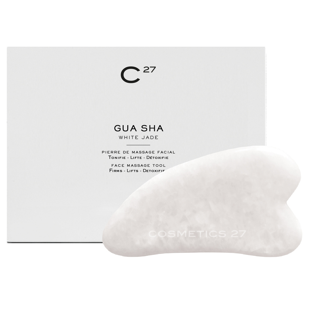 cosmetics 27 Gua Sha jade blanc PIERRE DE MASSAGE JADE BLANC
