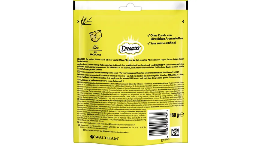DREAMIES™ Mega Pack mit Käse Katzensnack 180 g
