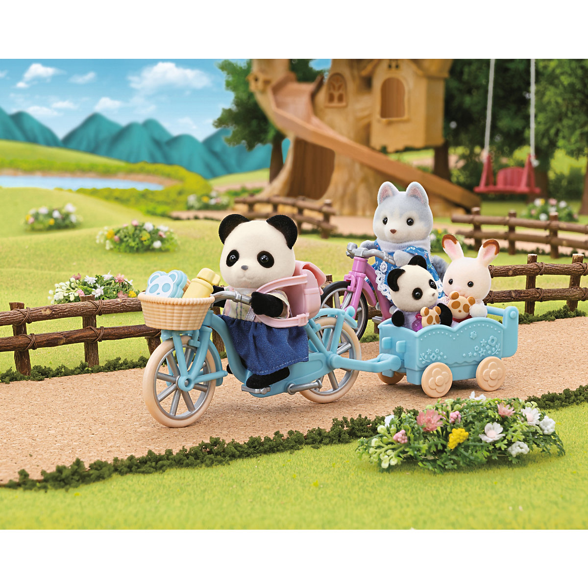 Sylvanian Families Fahrrad und Rollschuhe Spielset mit Figur