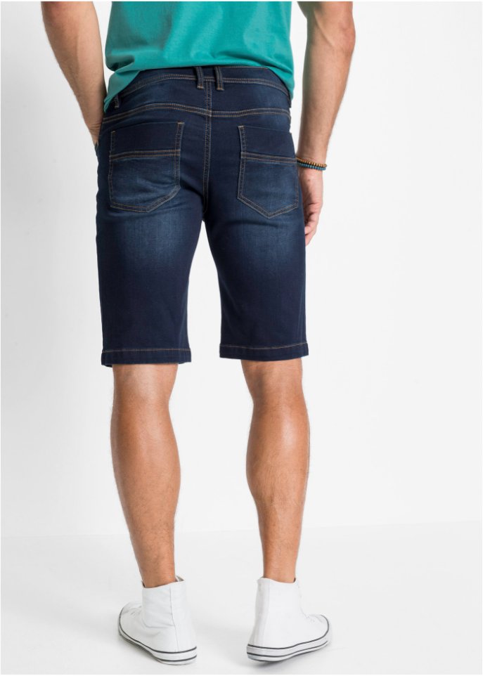 Stretch-Jeans-Bermuda m. Komfortschnitt, Regular Fit