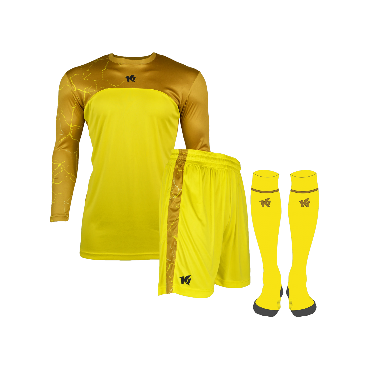 KEEPERsport GKSix Torwarttrikot Set Kids Gelb F908
