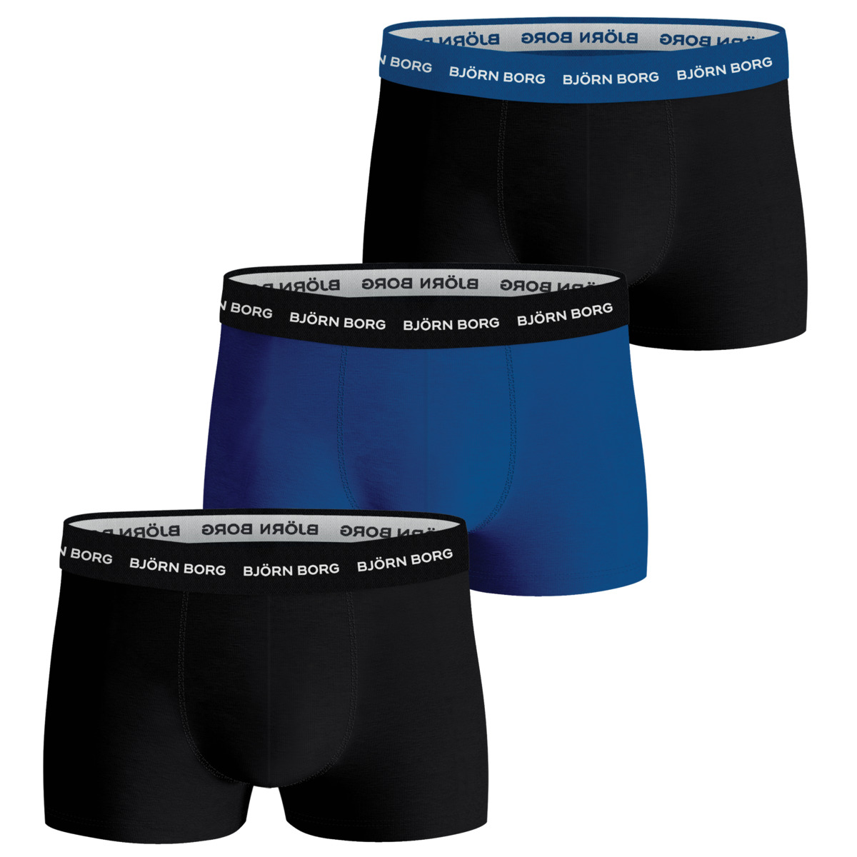 Björn Borg Cotton Stretch Trunk 3er Pack Boxershorts multicolor