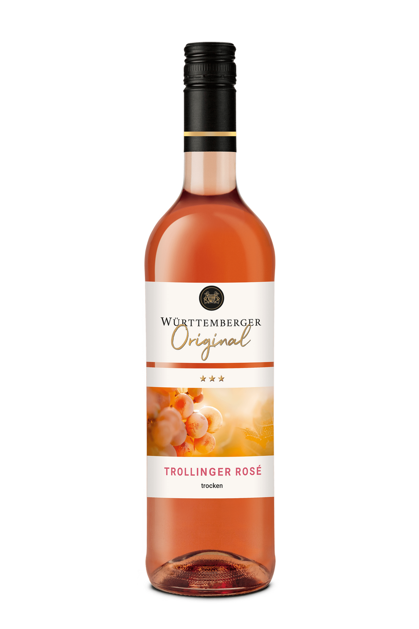 Württembergische WZG Württemberger Original Trollinger Rosé Qualitätswein trocken 0,75L 6er Karton