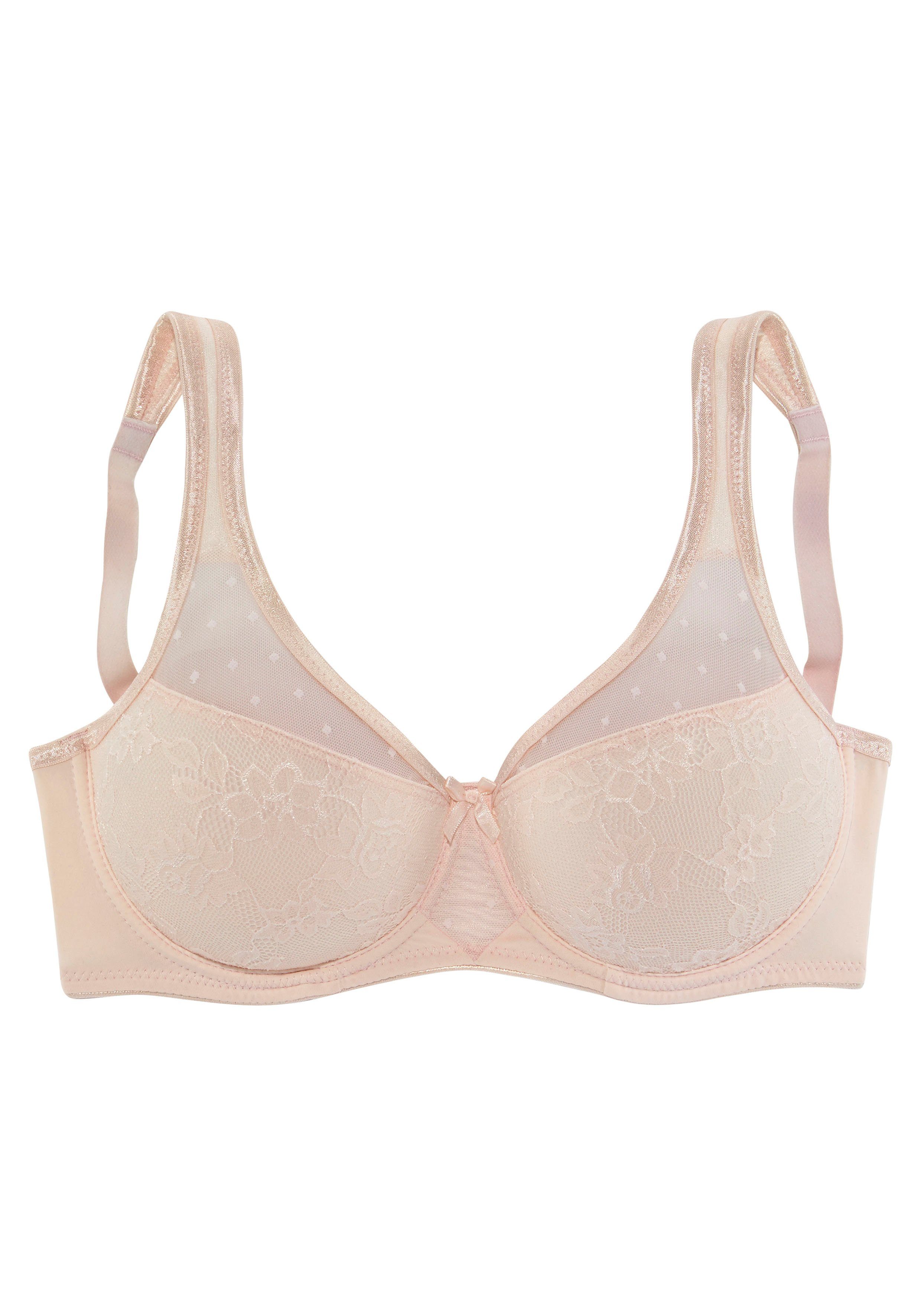 Nuance Minimizer-BH mit unterlegter Jacquardspitze, Dessous
