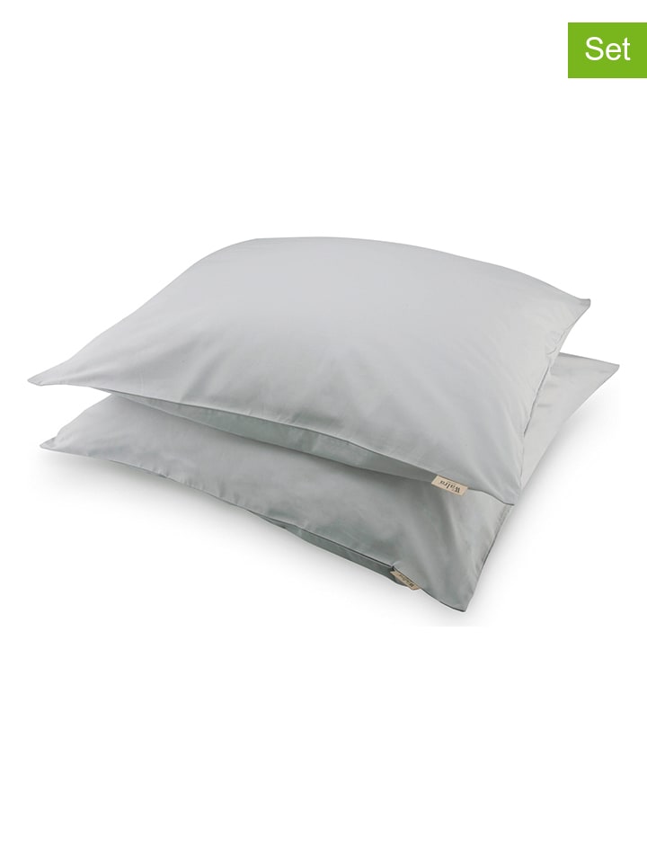 Walra 2er-Set: Kissenbezüge in Grau günstig kaufen 80x80 cm