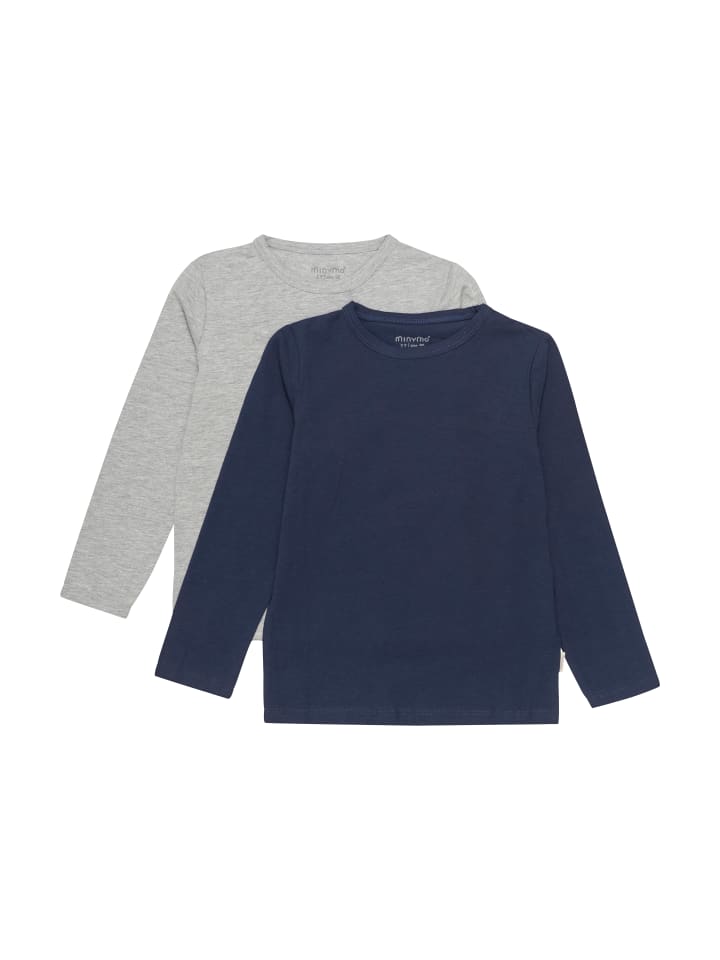 Minymo Langarmshirt ENFANT - ENT-Shirt LS - 230340 3934 Langarmshirt mit Print in Blau günstig kaufen