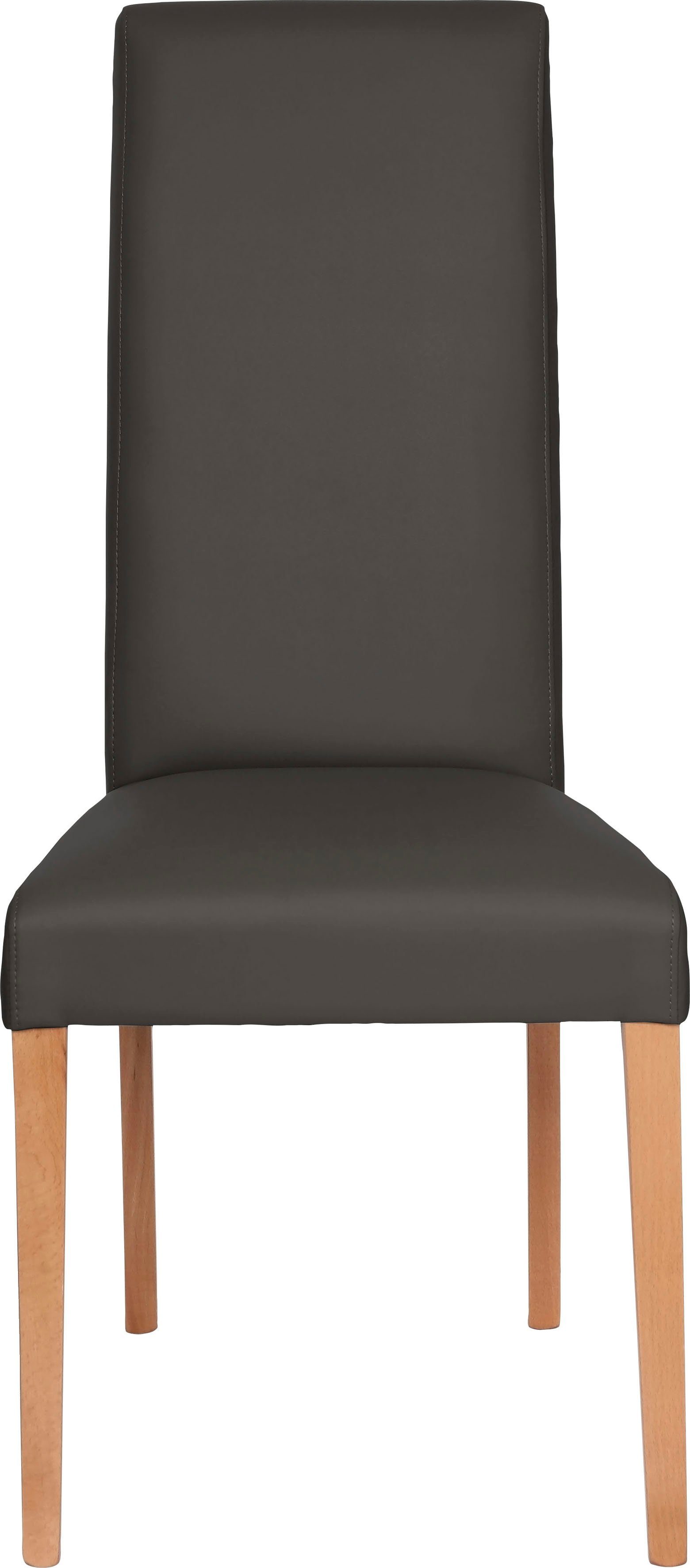 Home affaire 4-Fußstuhl Friedrichsholm (Set, 2 St), im 2er Set, aus massiver Eiche natur
