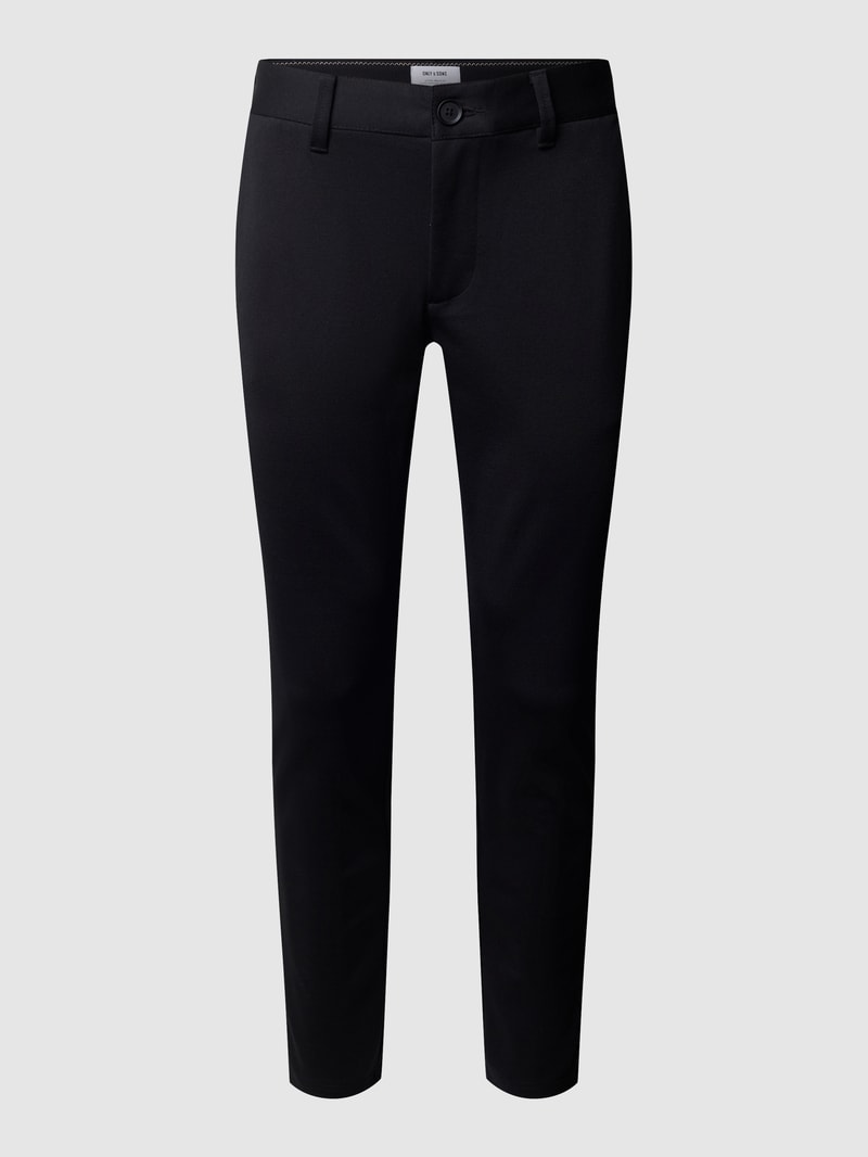 Chino mit Stretch-Anteil in schwarz