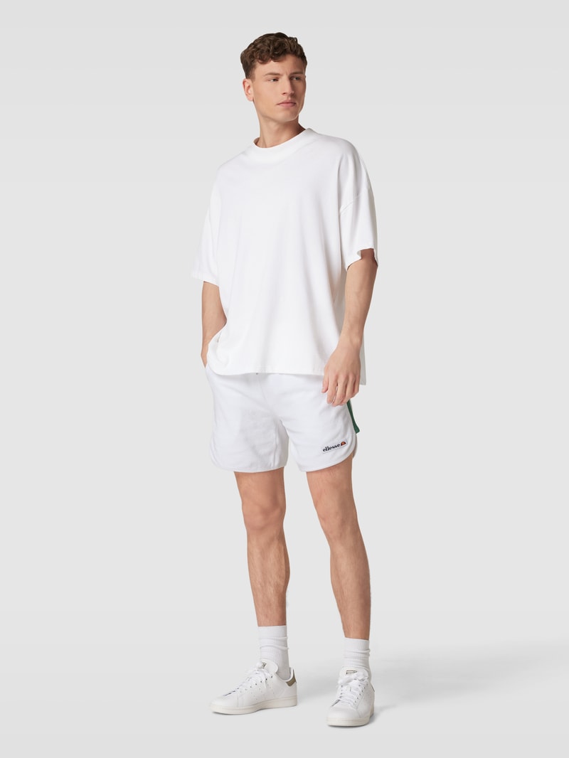 Shorts mit Label-Details Modell 'Siepe' in weiß