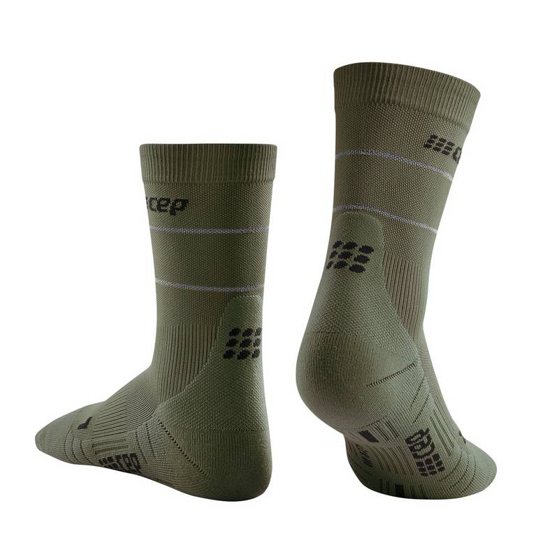 CEP Reflective Mid Cut Socken Damen