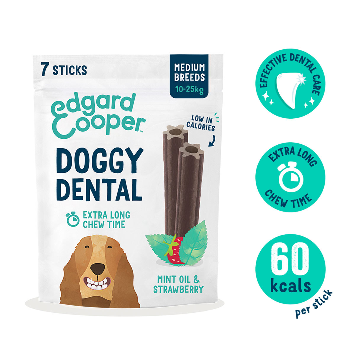Edgard & Cooper Doggy Dental Erdbeere/Minze M kaufen bei ZooRoyal