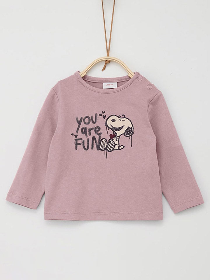 s.Oliver Longsleeve in Rosa günstig kaufen