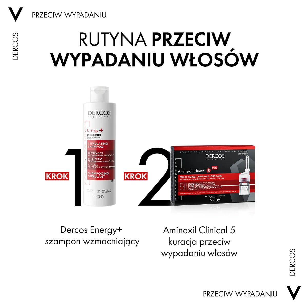 Vichy Dercos Aminexil Clinical Men tretman protiv opadanja kose za muškarce