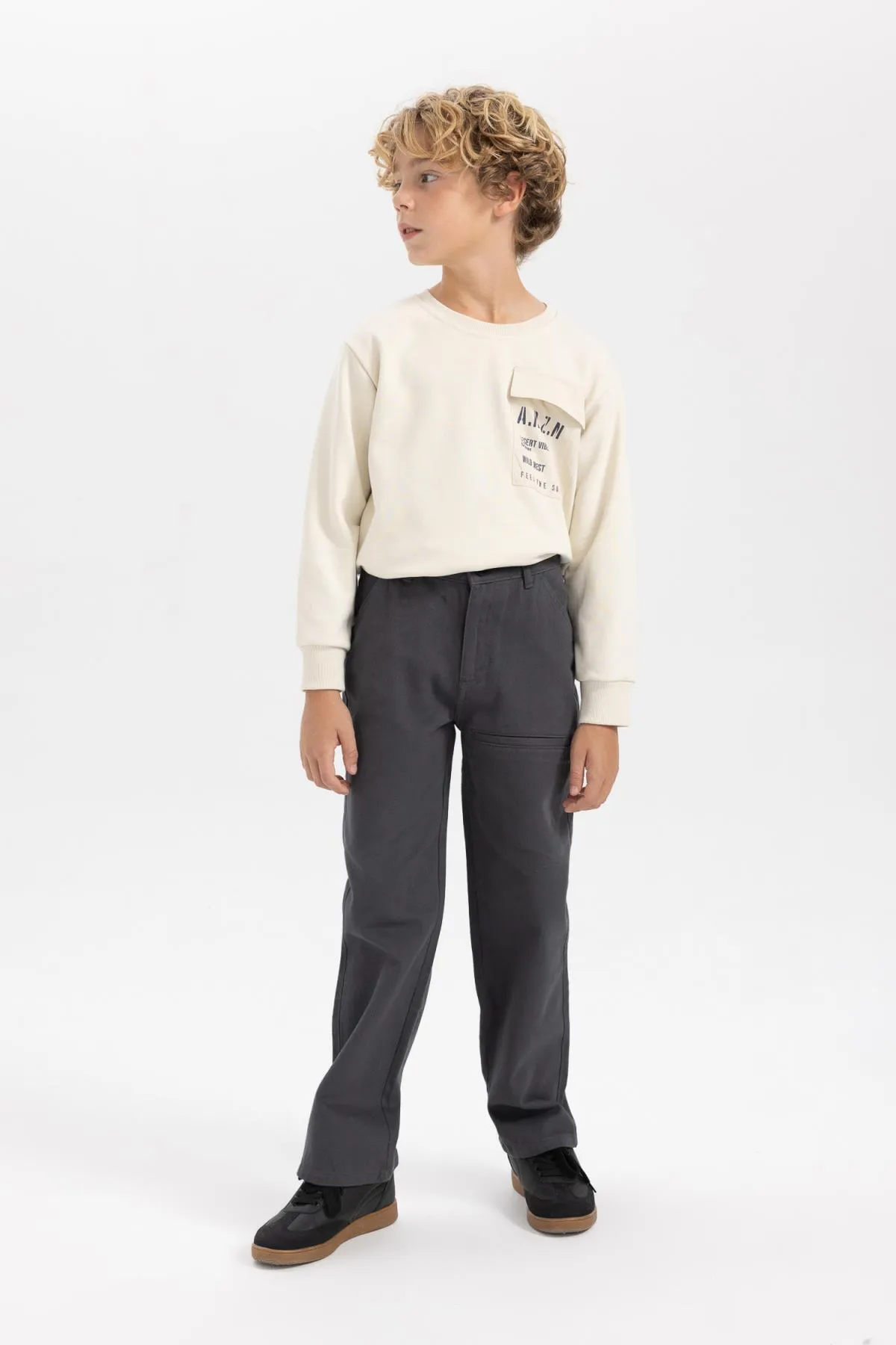 DeFacto  Loose Fit Gabardine-Hose mit normalem Bein für Jungen A5728a823wn