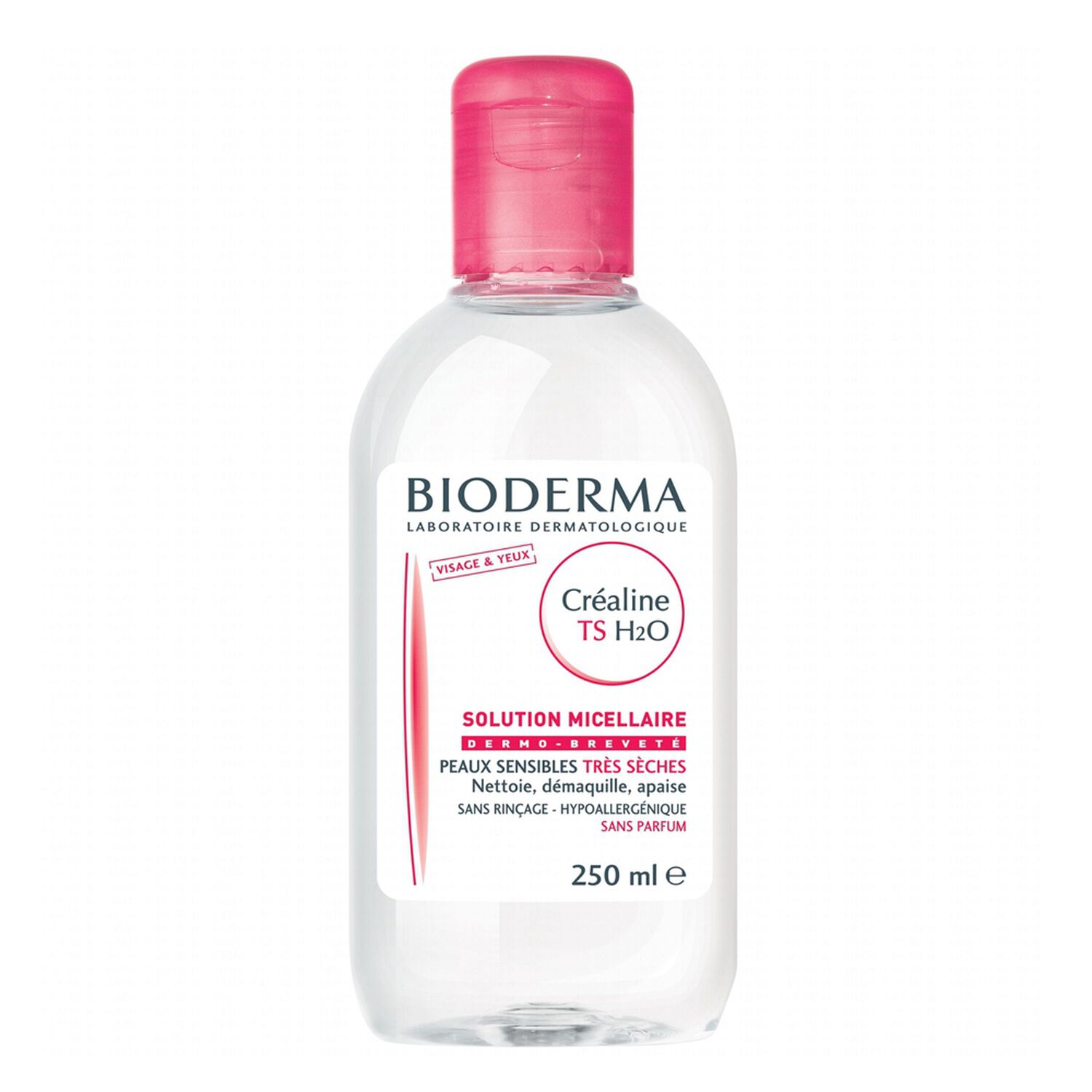 Bioderma Créaline H2O TS Eau Micellaire Démaquillante Hydratante - Peaux Sensibles Très Sèches