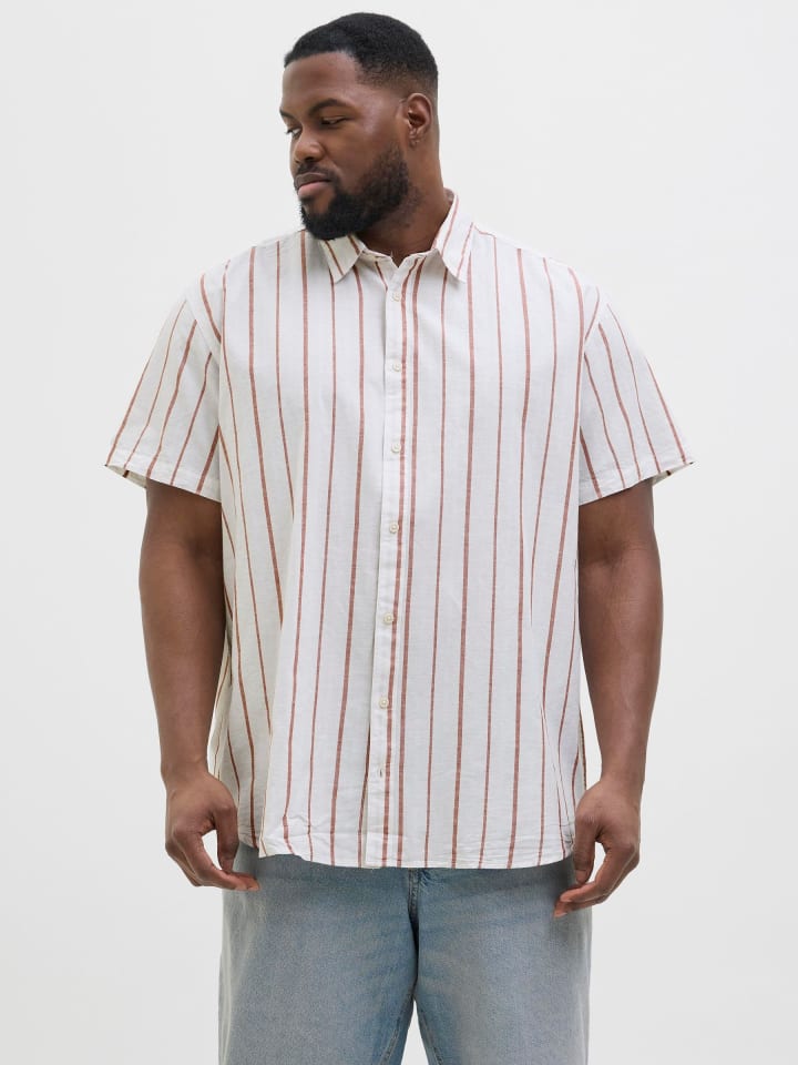 JACK & JONES PLUS Hemd in Antique White günstig kaufen