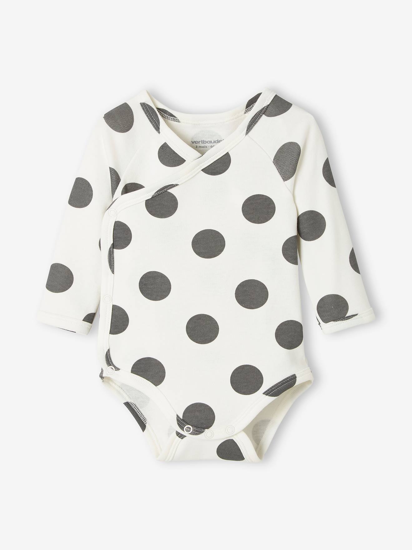 Lot de 5 bodies manches longues bébé ouverture naissance lot cannelle