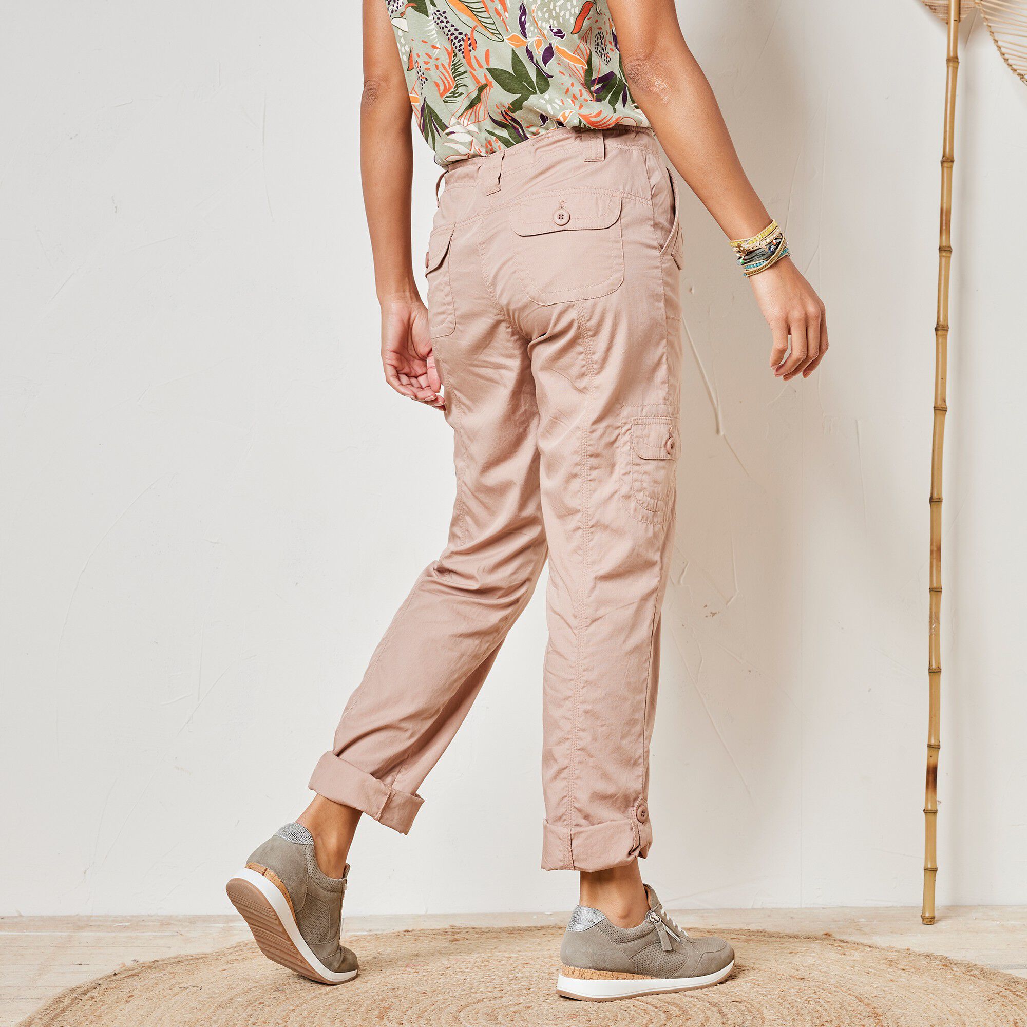Pantalon battle retroussable