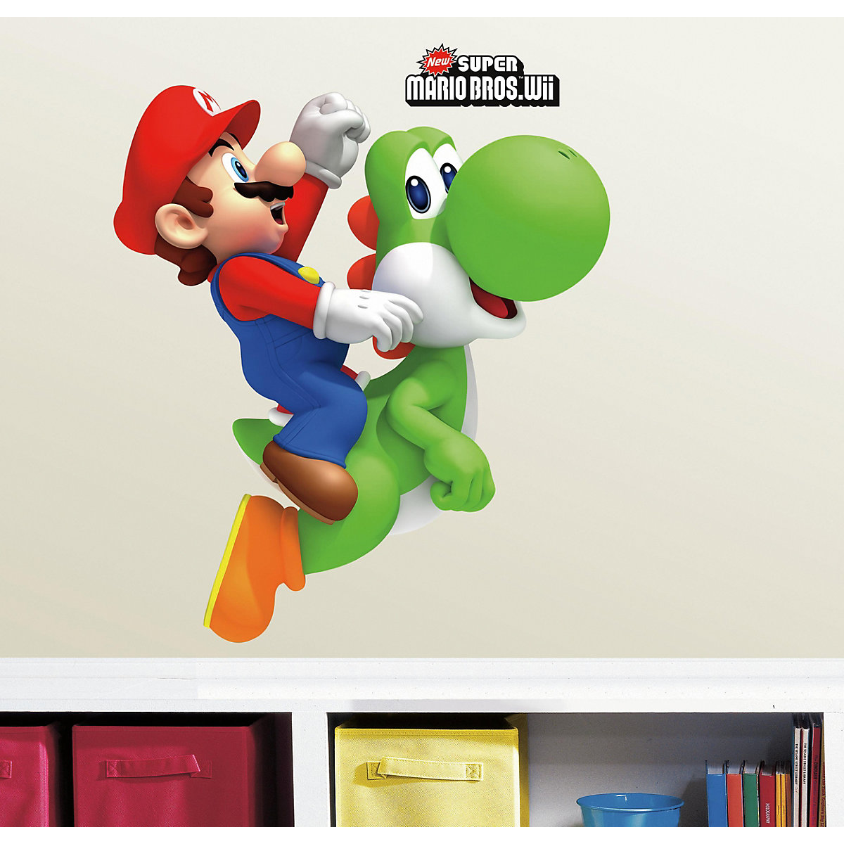 Wandsticker Yoshi/ Mario, 9-tlg.