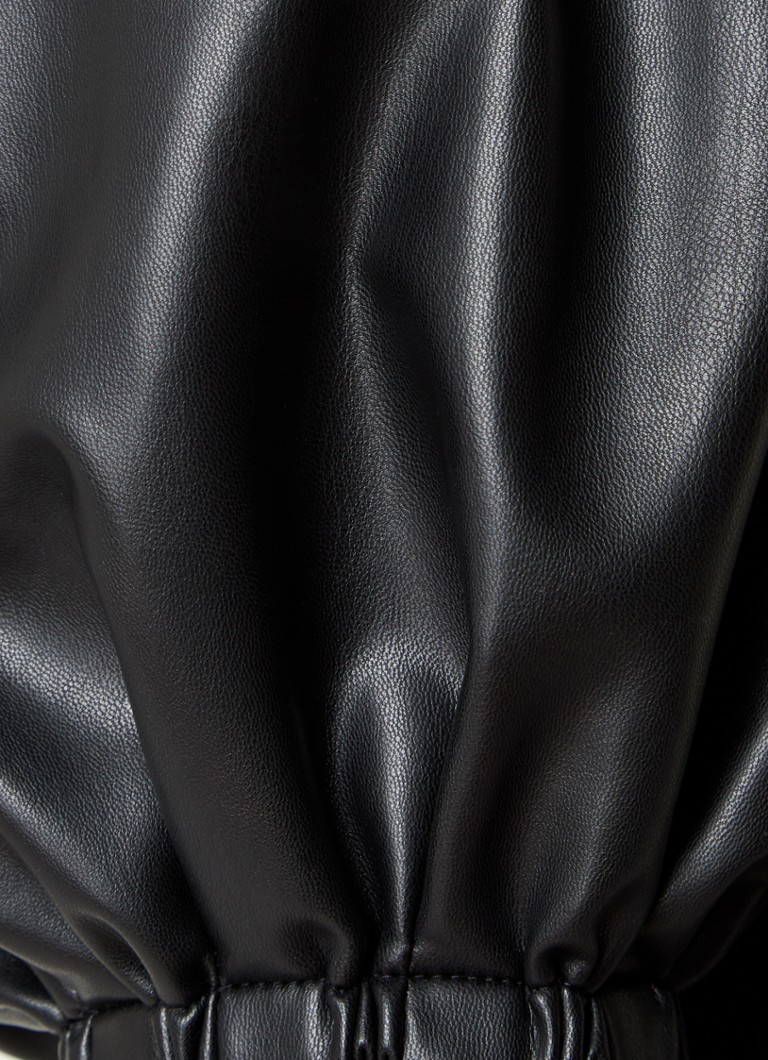 Vestido túnica corto de piel sintética de Penn & Ink