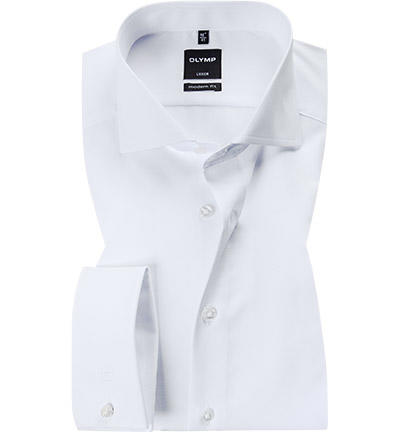 OLYMP, Hemd, Modern Fit, Popeline, weiß