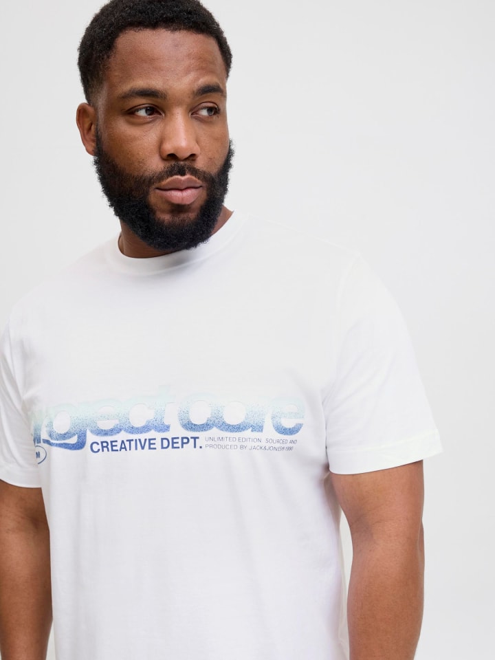 JACK & JONES PLUS T-shirt in Bright White günstig kaufen