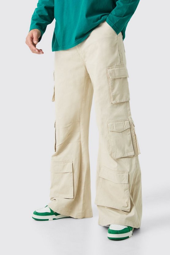 Lockere Hose mit Cargo-Taschen