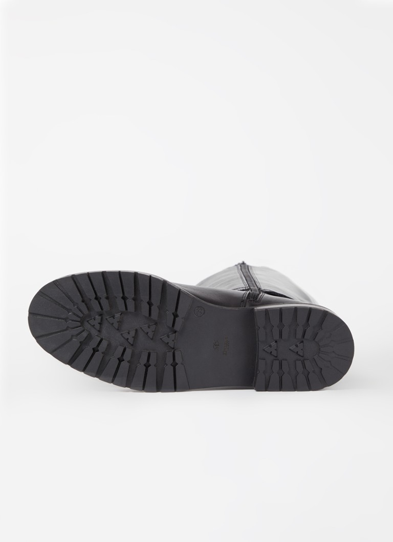 Dune London  Teller laars van leer met gespdetail