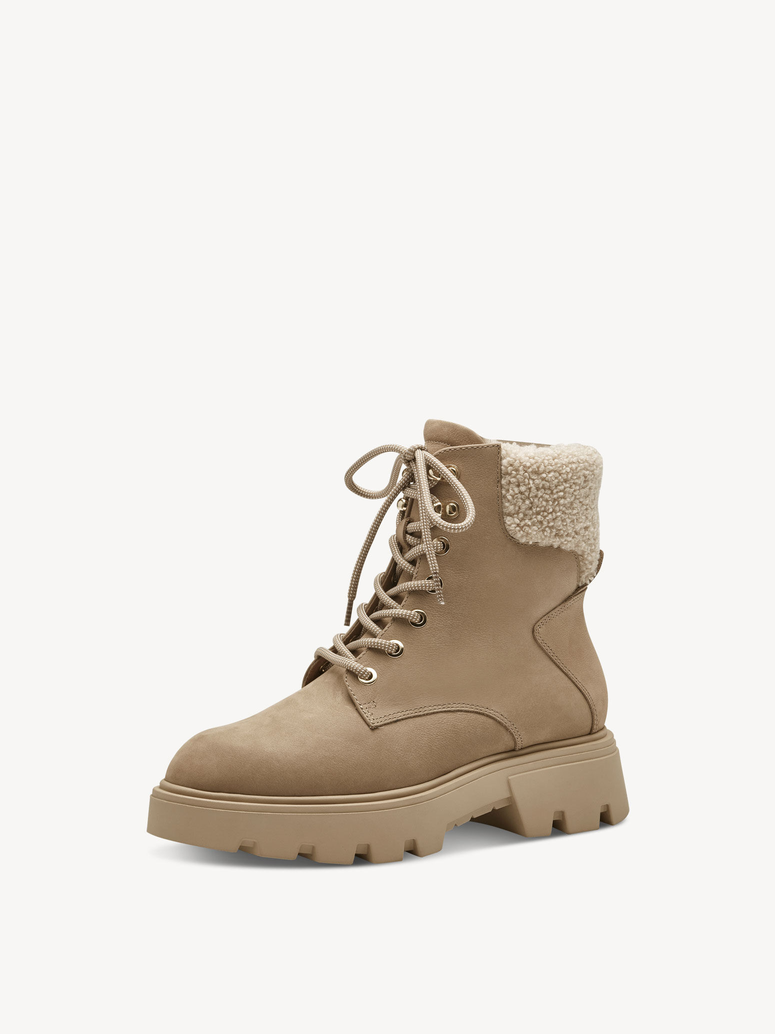 Bottine en cuir - marron doublure chaude