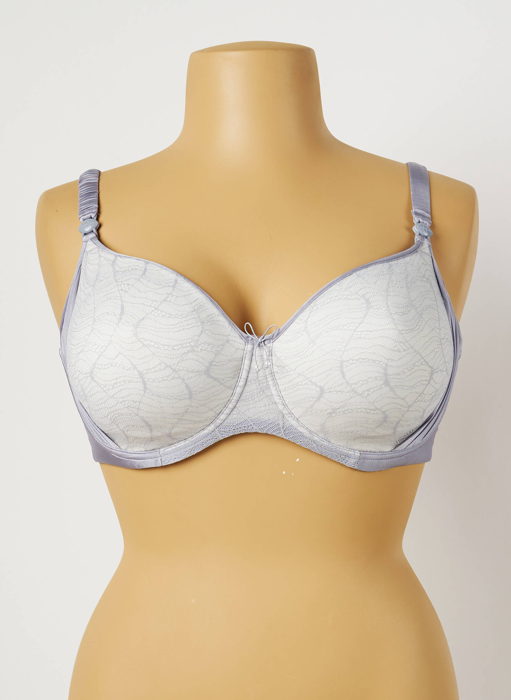 Cache Coeur Lingerie Maternite Femme couleur gris