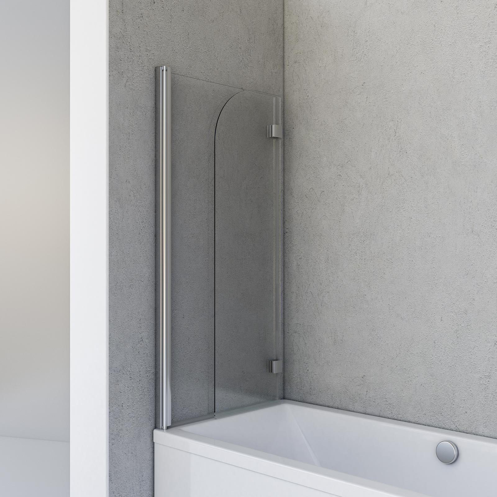 Schulte Badewannenaufsatz Breathe, 5 mm Sicherheitsglas, (2 tlg), BxH: 113 x 142 cm