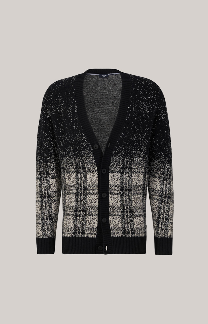 Strickjacke Karlo in Schwarz/Weiss