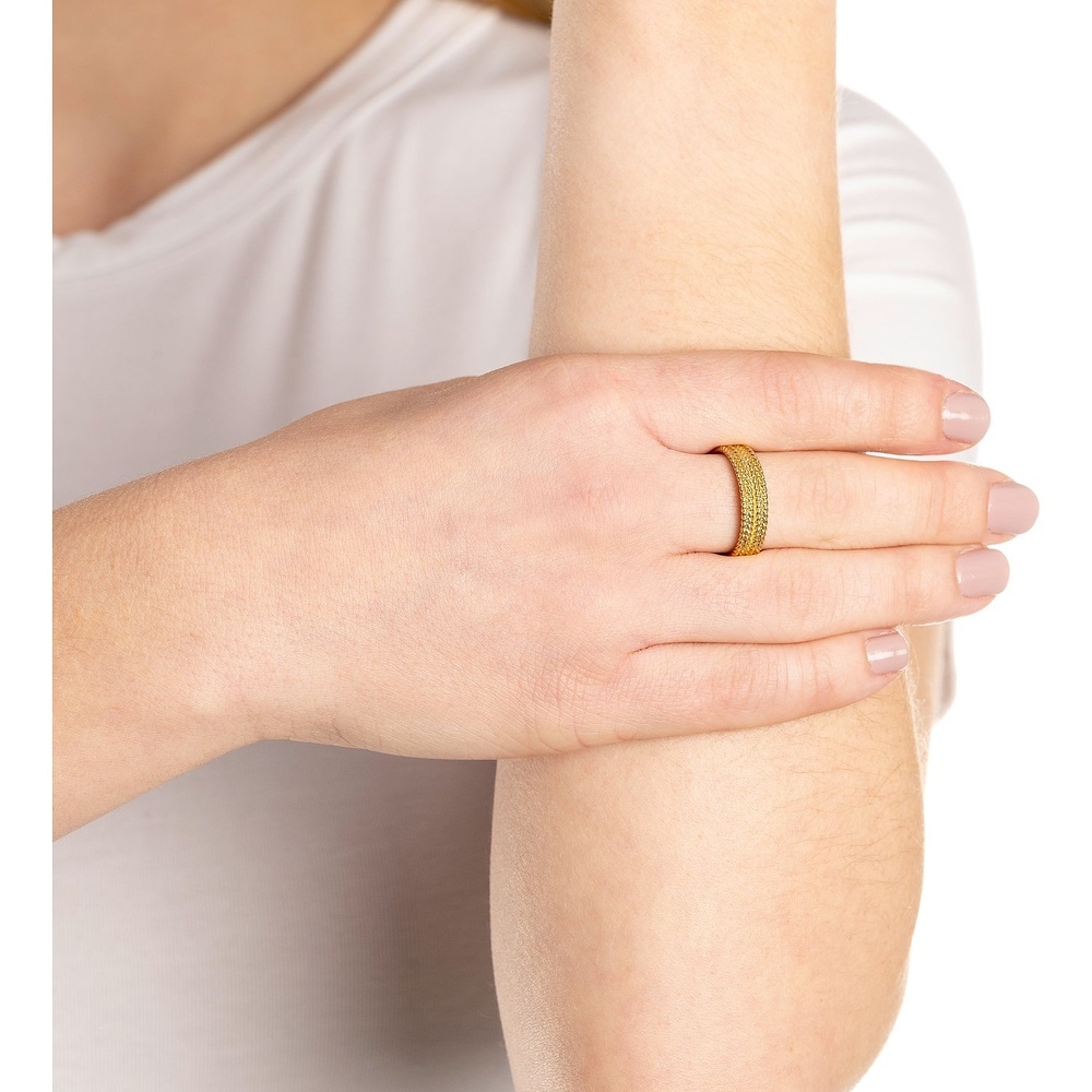 Leonardo Bague pour femme Acier inoxydable or jaune Bague