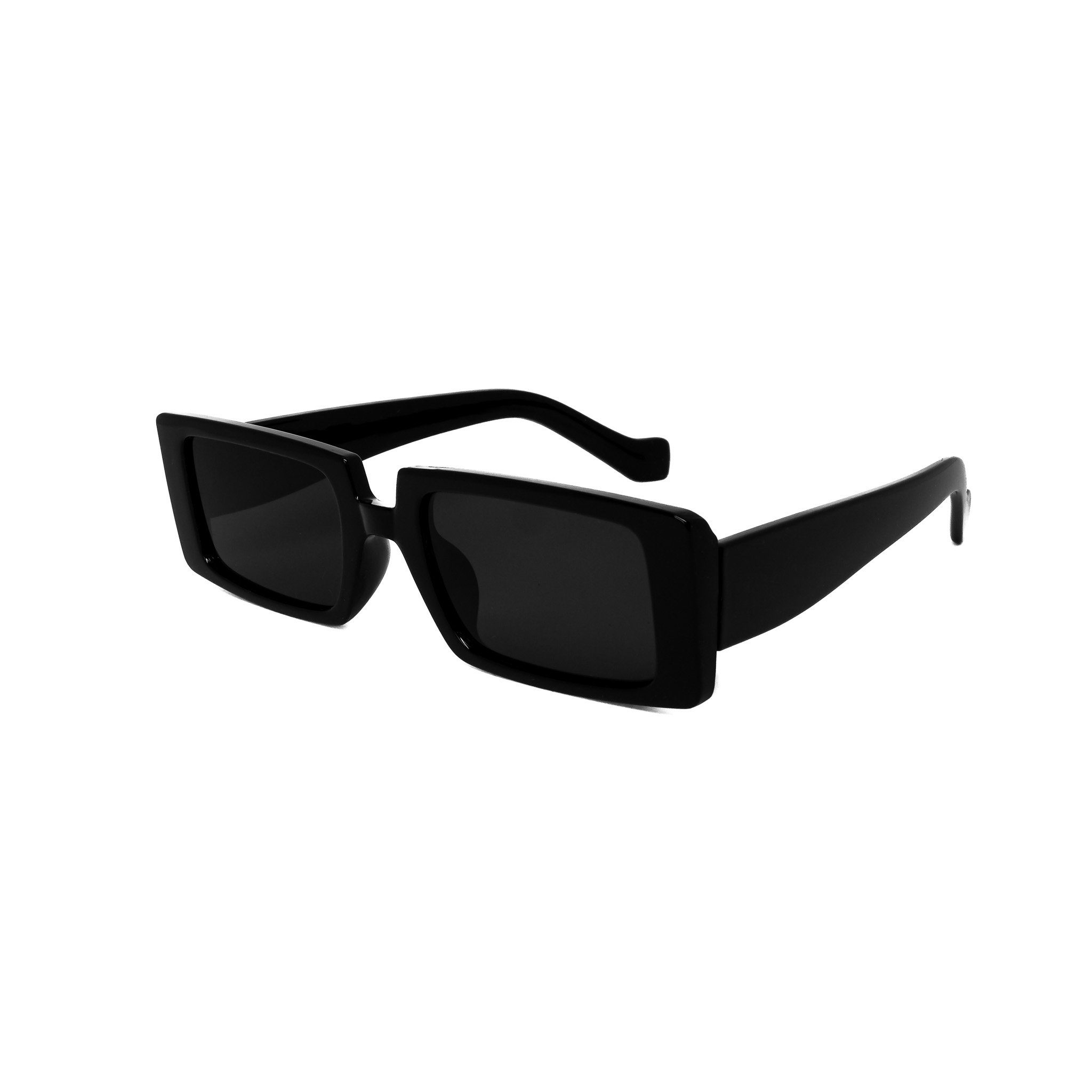 salazar.plus Sonnenbrille Breit Rechteckig Unisex 2 Farben Damen Herren Brille Schwarz Weiss