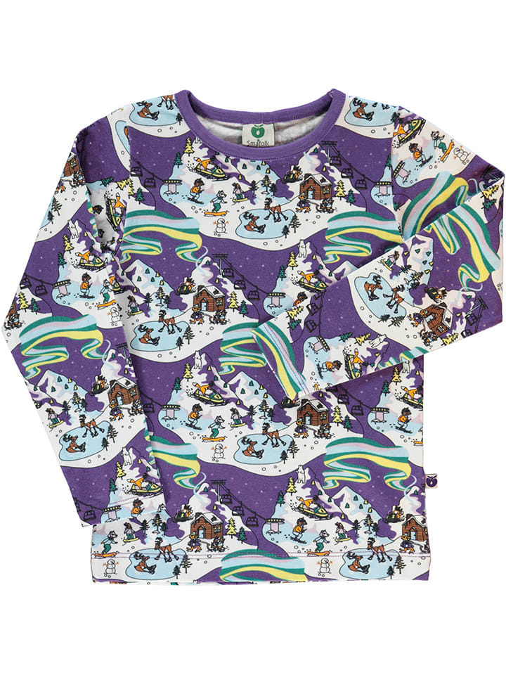 Småfolk Longsleeve in Violett/ Bunt günstig kaufen